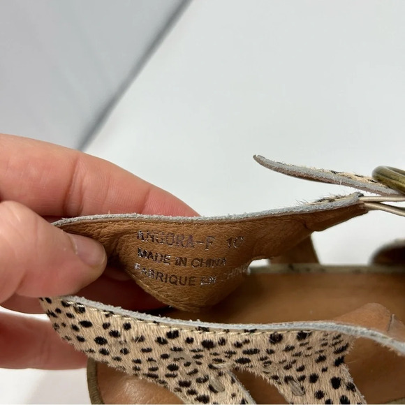 Jeffrey Campbell Angora Calf Hair Sandals Cheetah Size 10 - Picture 6 of 12